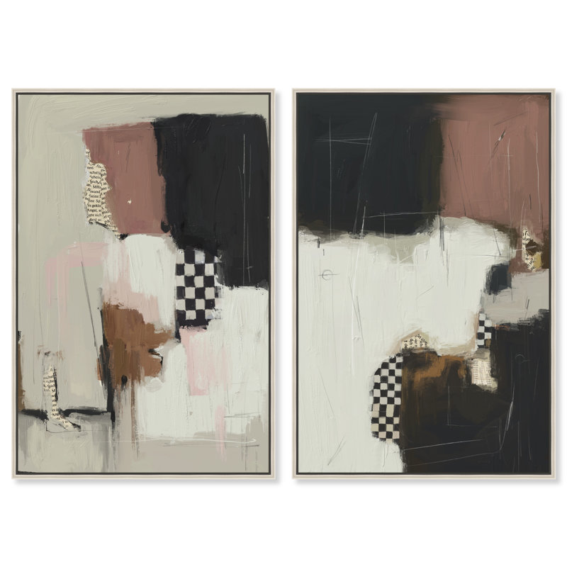 Longing Set Set by Oliver Gal, 31"H x 46"W, Silver Floater Frame