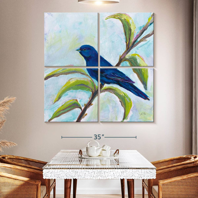 Brampt Indigo Bunting, 50" H x 50" W