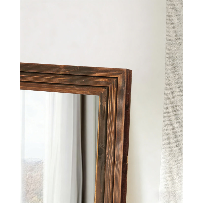 Full-Length Mirror With Stand – Solid Wood Frame Floor Mirror, Freestanding Or Wall-Mounted For Living Room, Bedroom, Or Dressing Area
