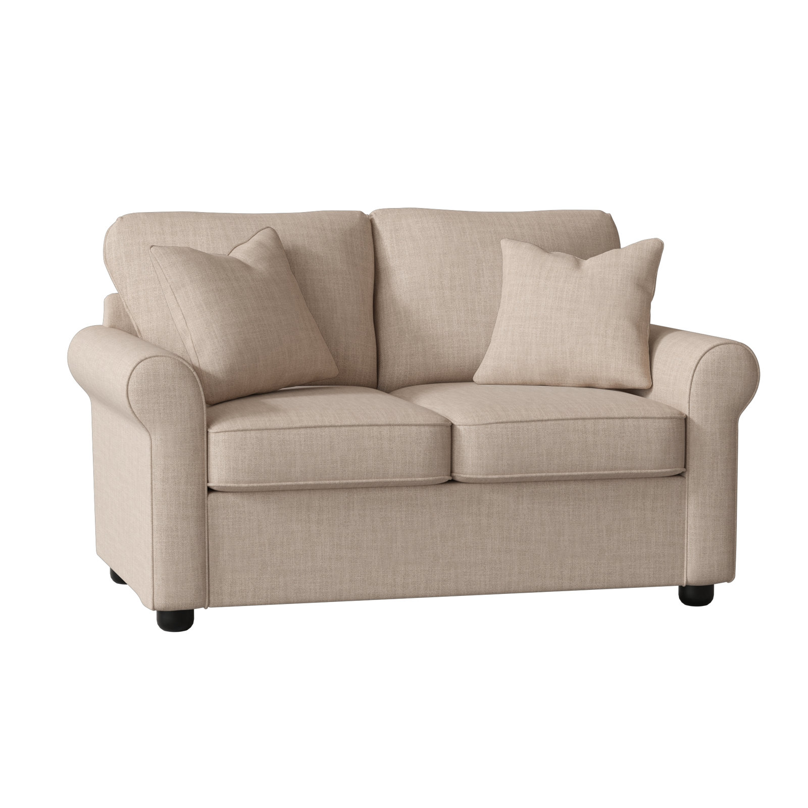Warrington 60'' Upholstered Loveseat, Conversation Linen Basketweave