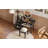 39" Retro Bohemian Style Wooden Makeup Vanity Set With Charging Plug&USB Port And Stool, Dressing Table With 3 Storage Drawers And 1 Rectangular Rattan Drawer-1020163320