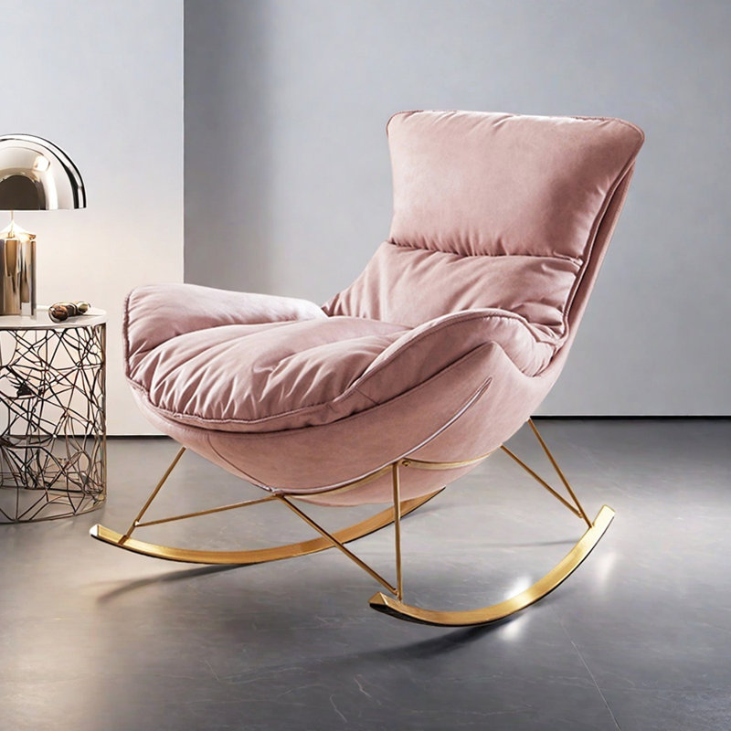 Chaise berçante Modern, Rose