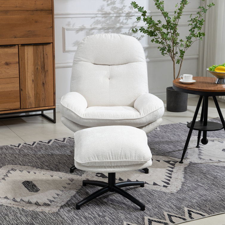 Latitude Run® 36 W Folding Round Chair With Pillow Memory Foam