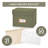 Linen Recipe Box Set - Incl. 50X 4X6 Inch Recipe Cards And Matching Dividers To Easily Organize Up To 250 Recipes