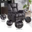 Fauteuil inclinable ergonomique 37 po en velours-1004451702