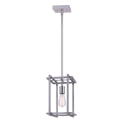 Luminaire suspendu rectangulaire 1 lumière Ajavian