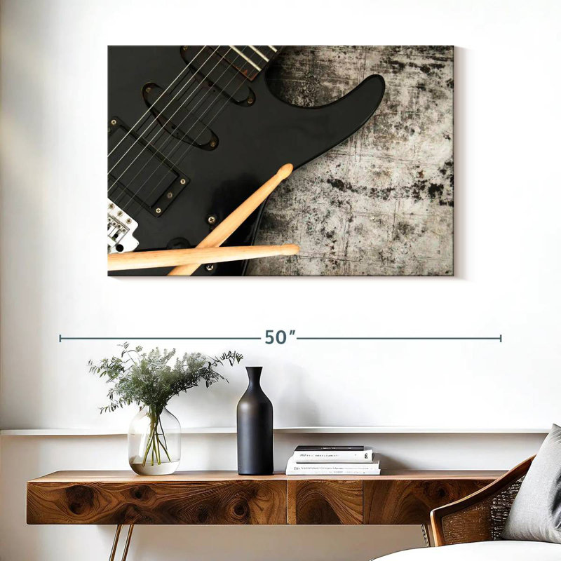 Guitare électrique Abarca Grunge, H 26 po x l 39 po
