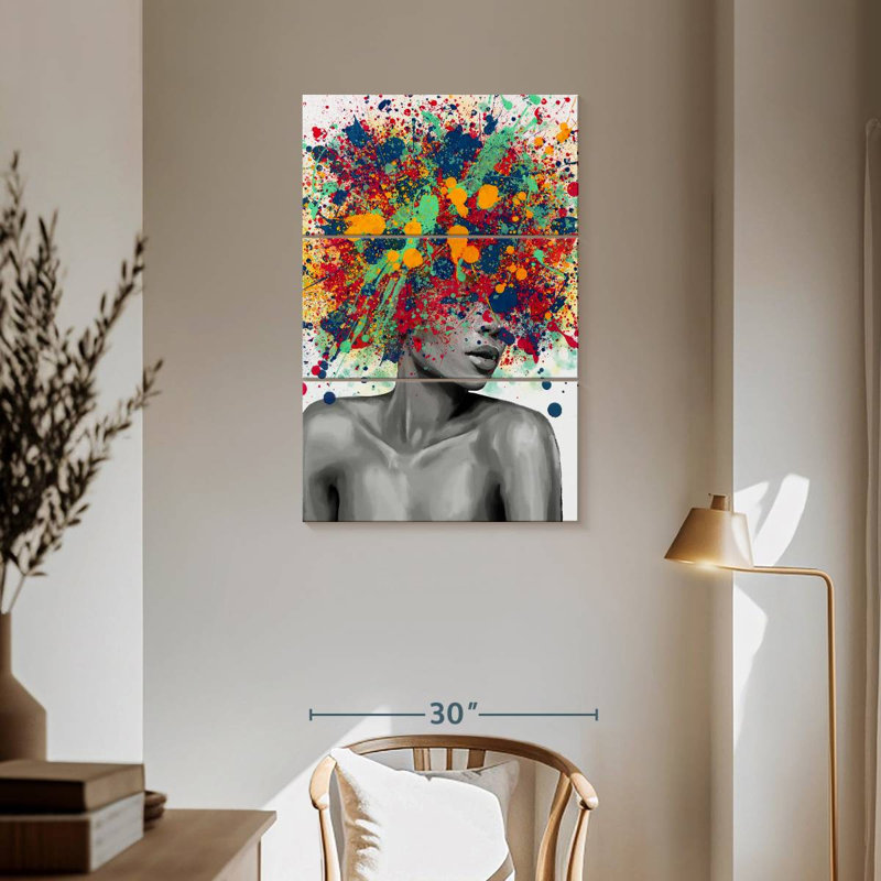 Leisha Abstract Buddha, 57" H x 36" W