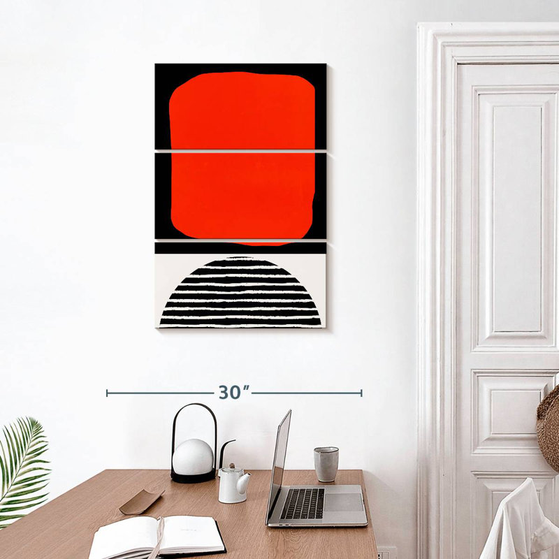 Avery Red Abstracta, 32" H x 20" W