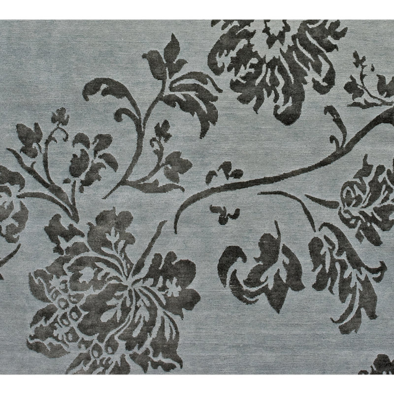 Floral Area Rug, Rectangle 6' x 9'