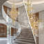 Lustre luxueux en cristal à deux niveaux pour escalier K9-667050993-667050997-667050995