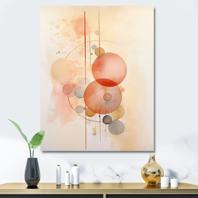 Pêche et harmonie minimaliste jaune VI sur toile