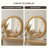 Nirvelli Natural Rattan 35.8" Dia. Round Accent Wall Mirror with D-Ring Hangers-1593395730-1593514990