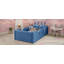 Lit plateforme tapissier simple avec coussin en lapin, lit tapissier pour enfants avec rails latéraux amovibles-723451004