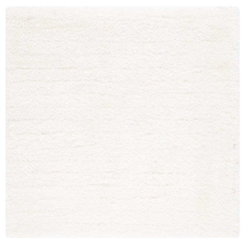Tapis ivoire touffeté à la main Jayne, Carré 6 pi