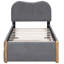 Lit plateforme tapissier avec lit gigogne simple-770430467-770430466