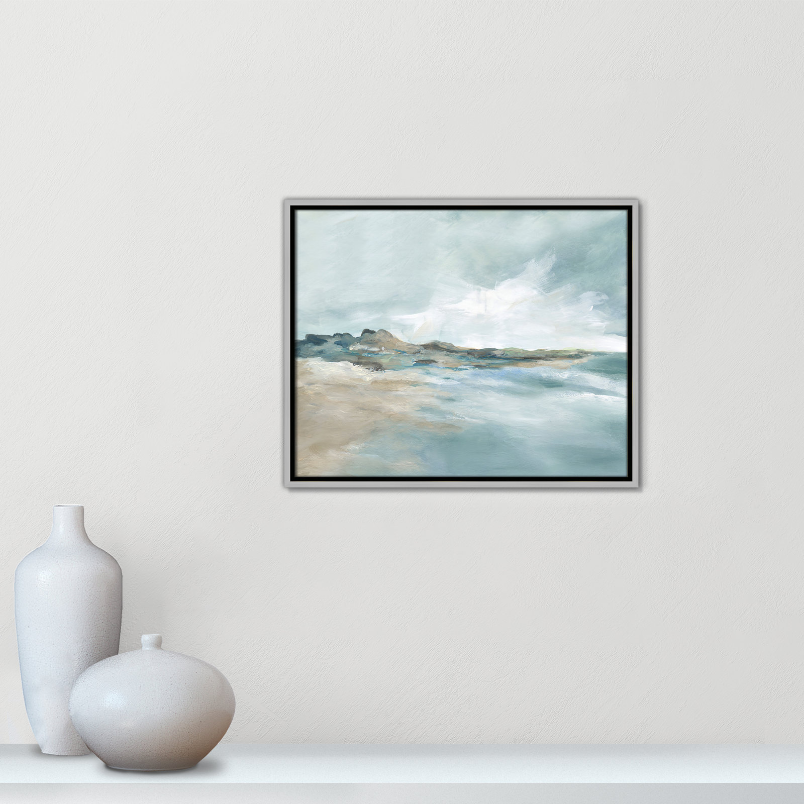 Coralie "Sandpoint" Print by Carol Robinson, 17.5" H x 21.5" W, Silver
