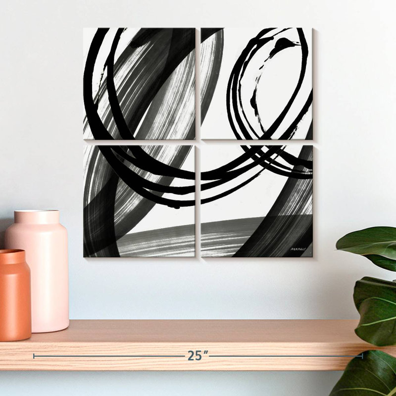 Black And White Pop I, 18" H x 18" W
