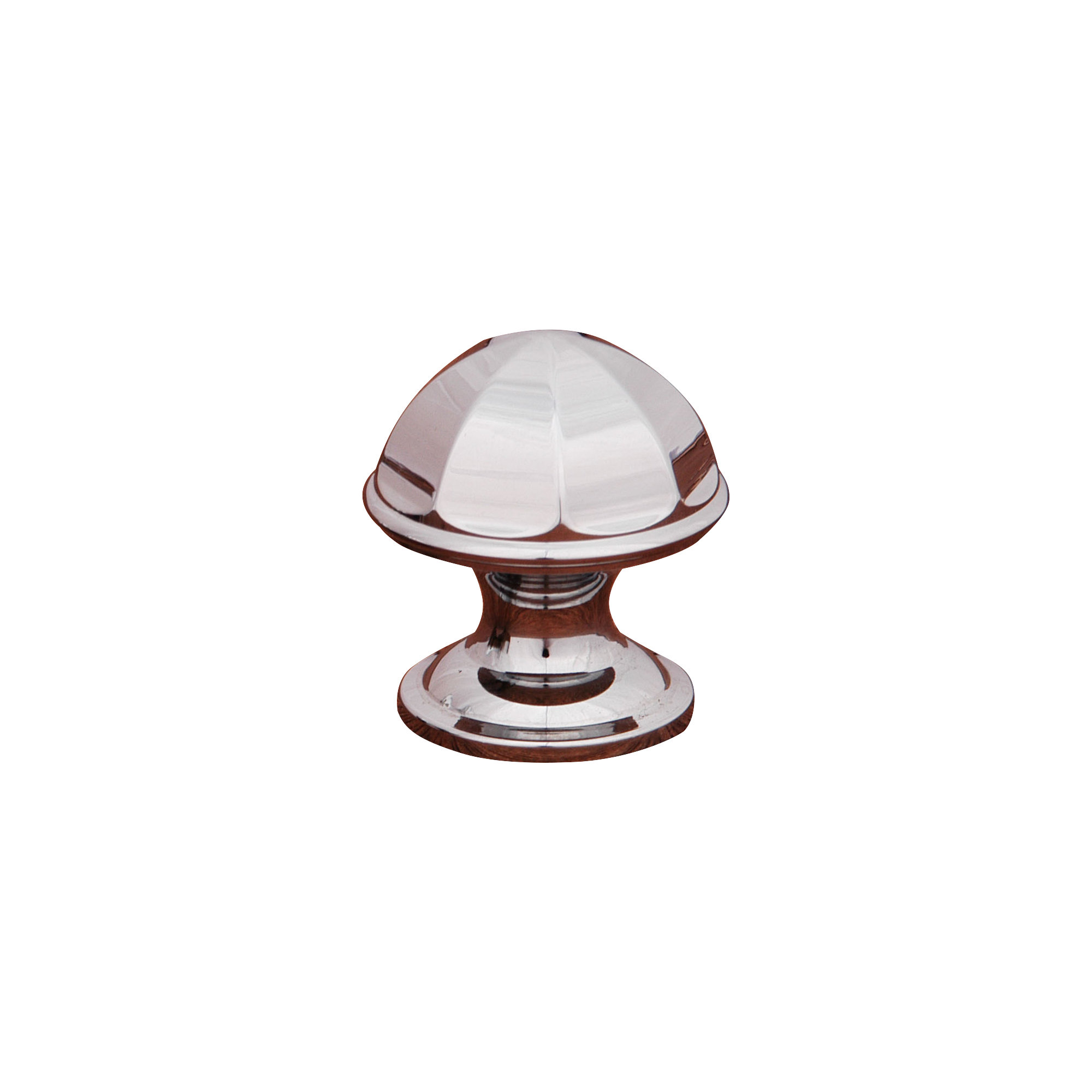 Contoured Dome 1 1/16" Knob CK Series, Polished Chrome