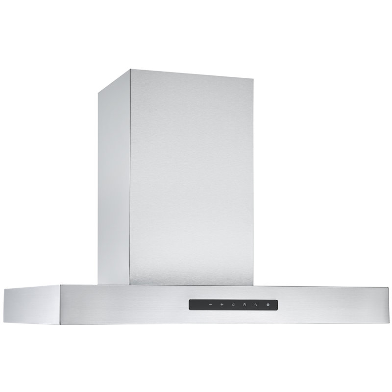 Ancona 30" Stainless Steel Convertible Wall Mount Range Hood with LED Night Light