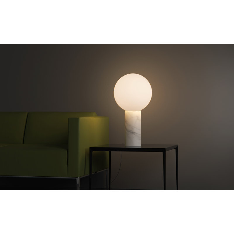 Pilar Table Lamp - Marble, Carrara White