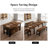 Halence 5-Piece Extendable Dining Table Set for 4-8 People-1682808883