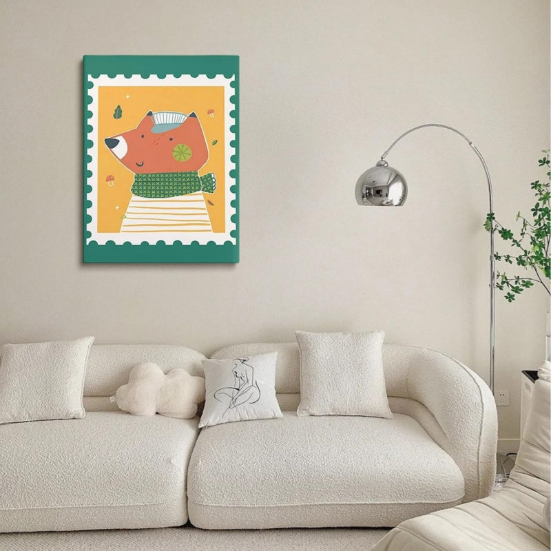 Adorable art mural sur toile sans cadre 20 po x 30 po