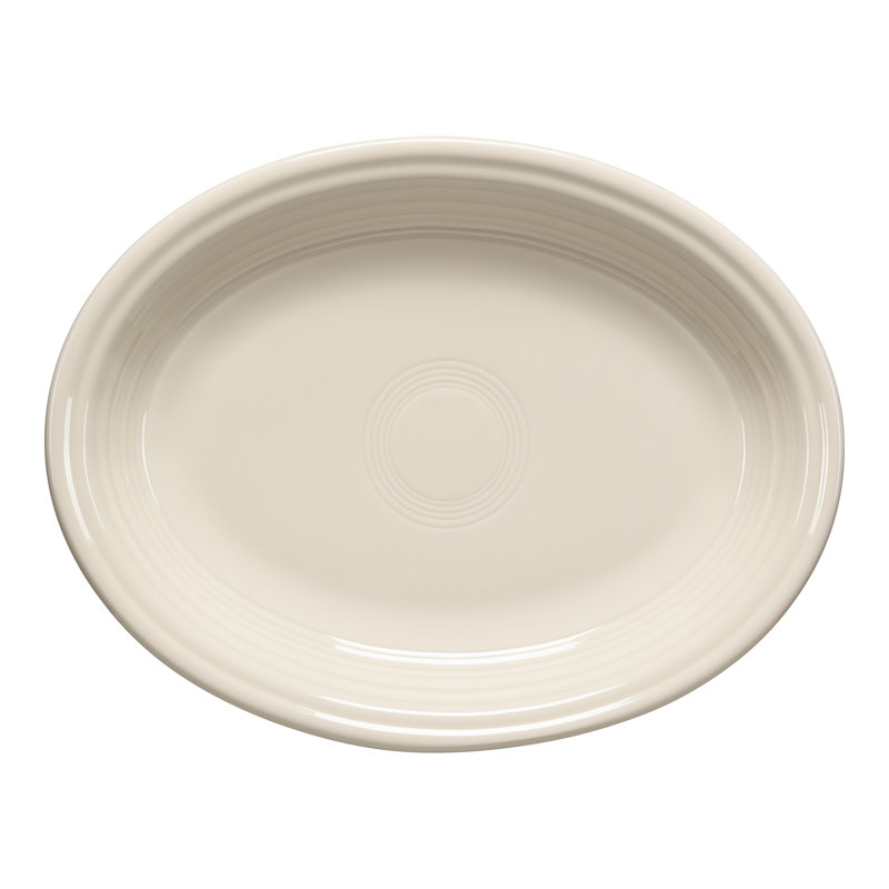 Fiesta 11 5/8 Inch Medium Oval Serving Platter, Linen