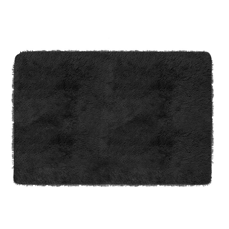 Tapis de chambre Fluffy, Noir