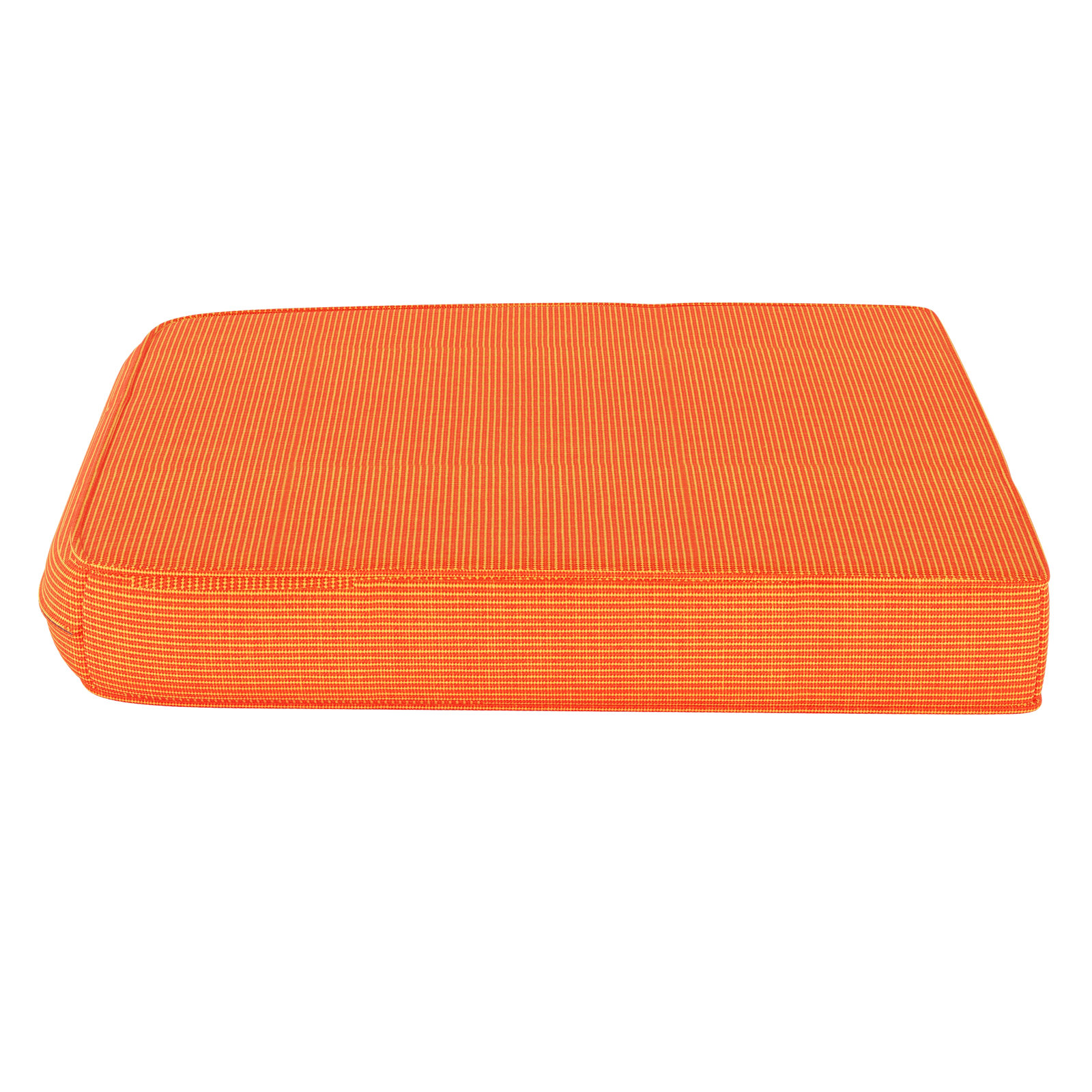 Sunbrella® Seat Cushion, Sunbrella Upholstery Tangerine Sunbrella® Canvas, 20" W x 18" D