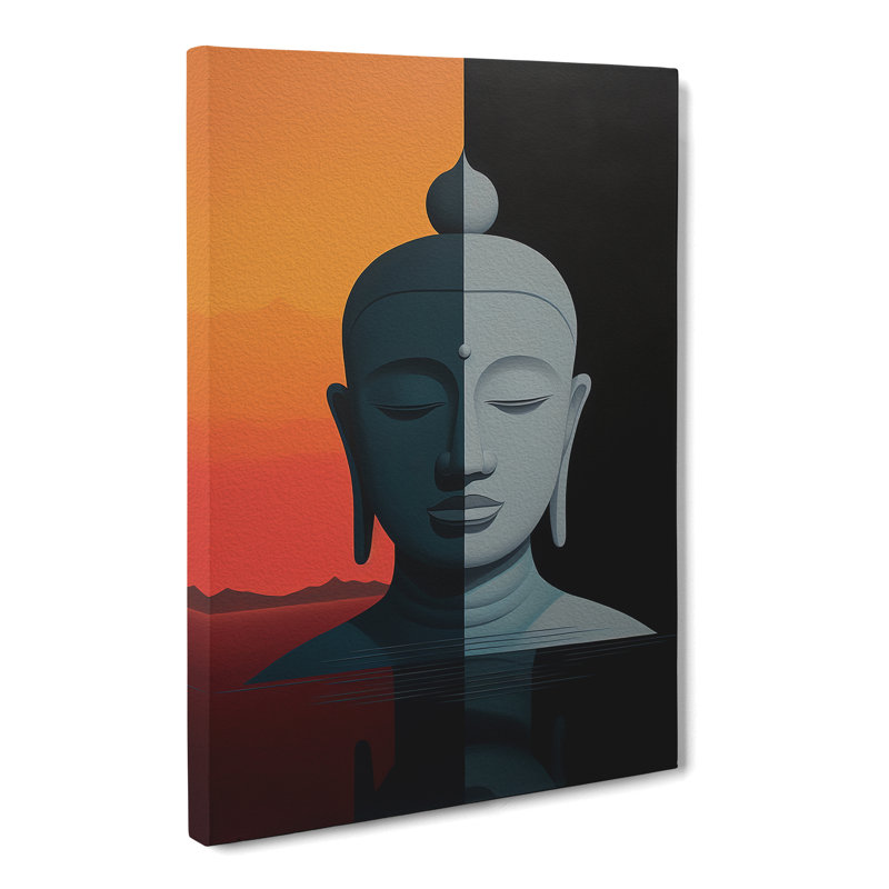 Buddha Minimalism - Wrapped Canvas, 60cm H x 40cm W x 3cm D