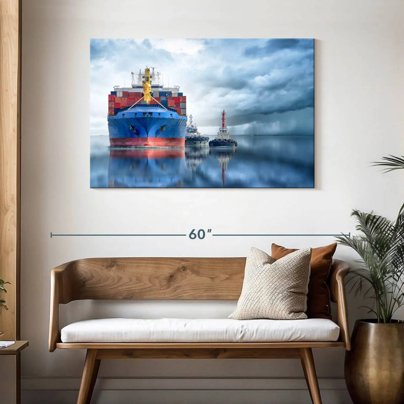 Mehar Container Cargo Ship, 30" H x 45" W