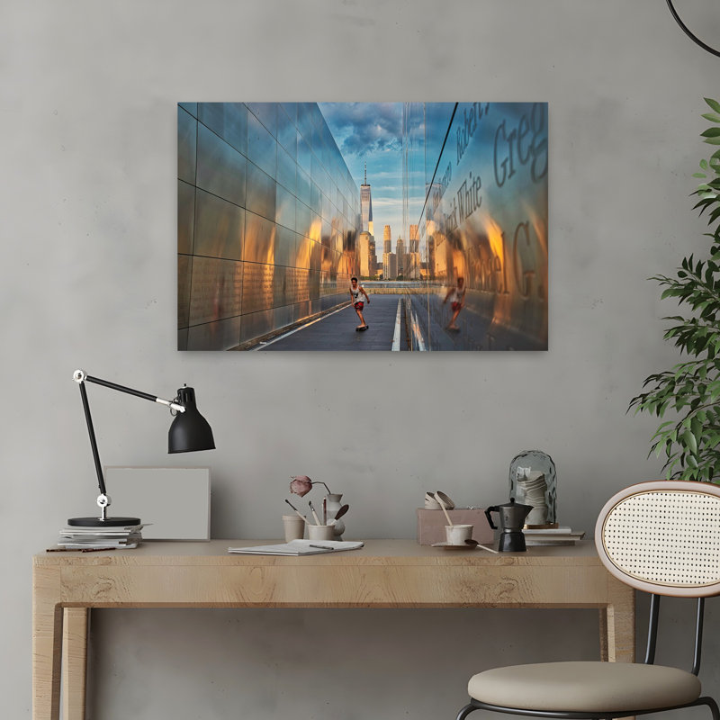Contemporary Art Contemporary Architecture Sunset Wall Art by Carolina Garcia-Paris - Wrapped Canvas Print