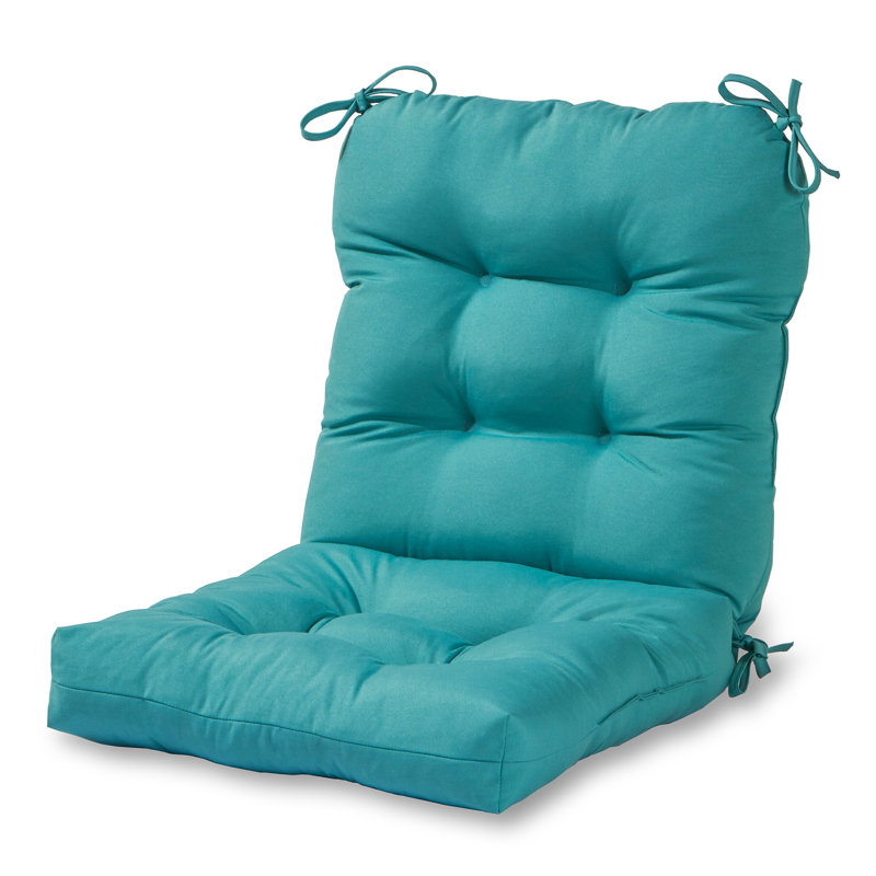 Coussin de chaise d'extérieur Lester, Sarcelle, 1, H 21 po x l 21 po x P 21 po