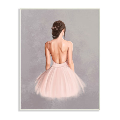 « ballerine fille, peinture gris rose », art textuel