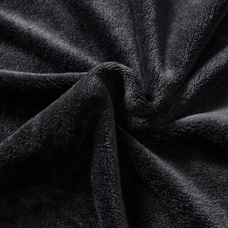 Couverture en molleton ultra doux Nautica, Lit simple, Noir