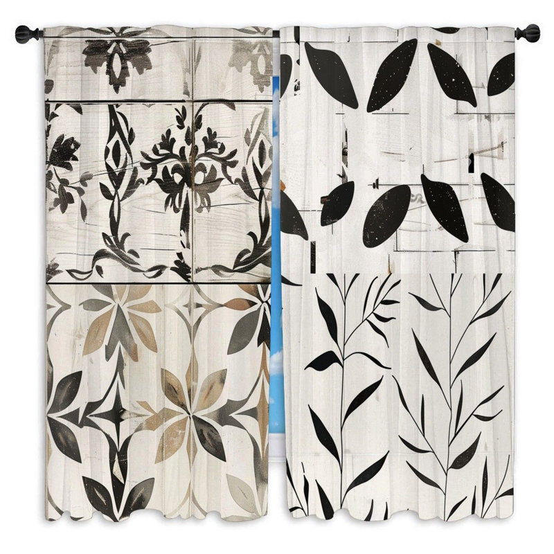 Paire de rideaux obscurcissant en polyester Staiko, L 56 po x L 78 po