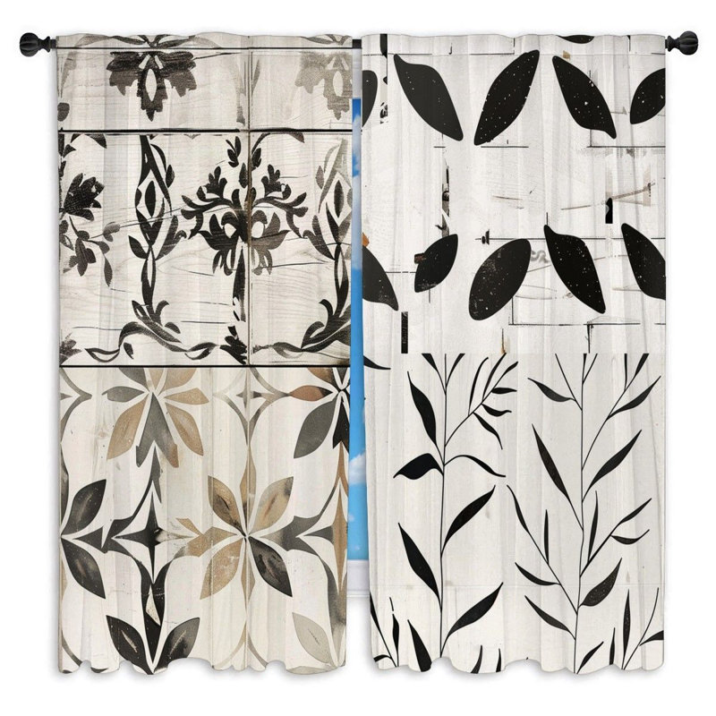 Staiko Room Darkening Curtain Pair, 56" W x 78" L