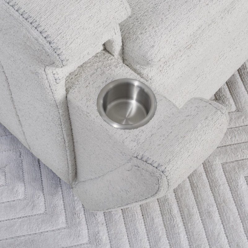 Fauteuil inclinable électrique Aboubakr avec chauffage, massage et glissement automatique - Paquet de deux, Clearwater Sand