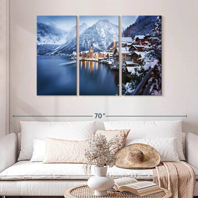 Sebbie Wintry Hallstatt, 32" H x 50" W