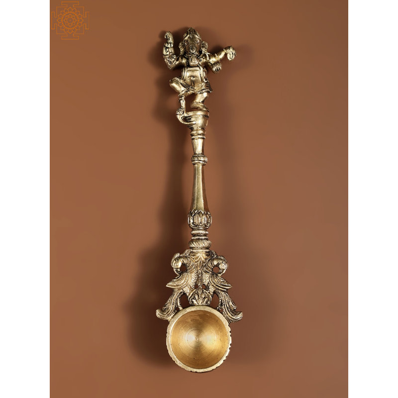 Cuillère rituelle Ganesha dansante