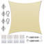 Toile d'ombrage carrée Royal Shade avec quincaillerie-90750040-83865458