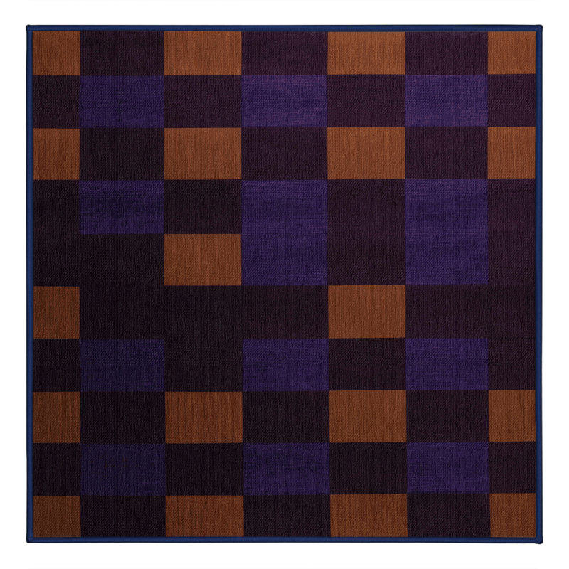 Tapis mauve lavable à la machine, Carré 6 pi