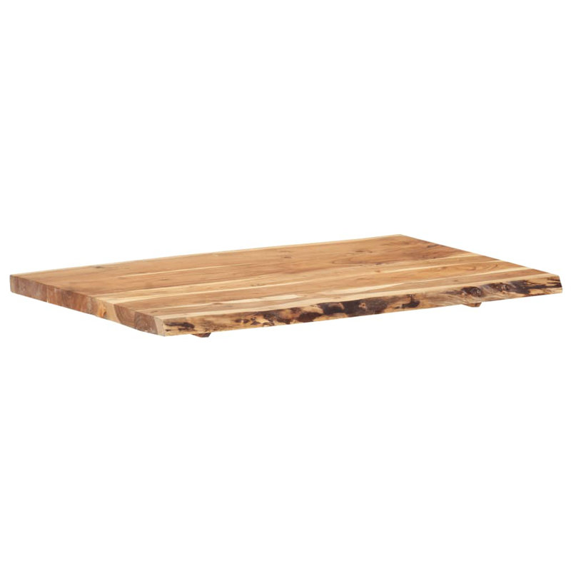 Gosdantin 23.6'' L Solid Wood Rectangular Wave Edge Table Top, 1.5" H x 39.37" W x 23.62" D