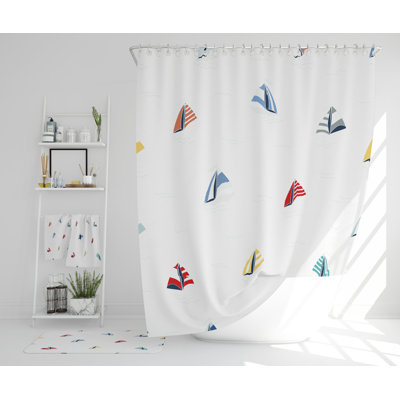 Nellina Polyester Shower Curtain Set