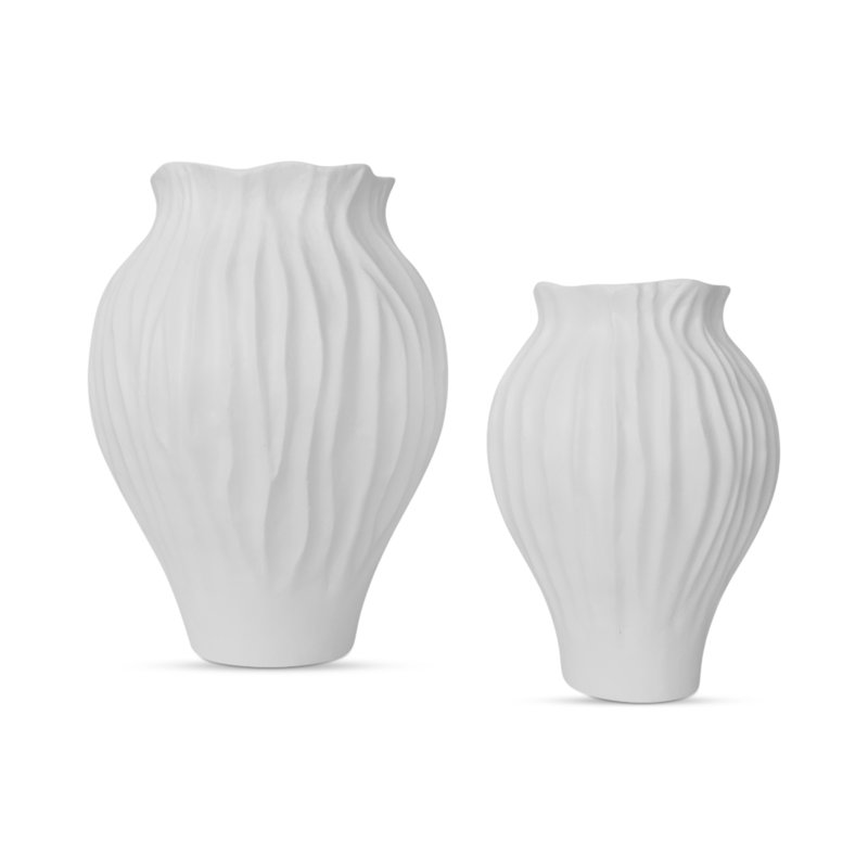 Adria 18In Vessel White, 18" H x 13" W x 13" D