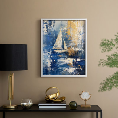 NAUTICAL Series CLxxxiv - reproduction encadrée de qualité supérieure - prête à être accrochée - aucun clou requis