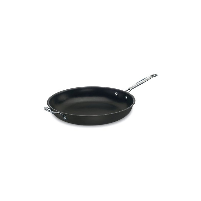 Non Stick Stainless Steel Skillet, 14" W