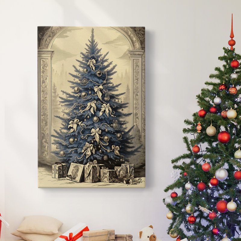 Art des Fêtes de Noël - Toile tendue avec châssis CDXCVI, H 36 po x l 24 po