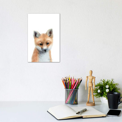 Baby Fox 1 Piece Wrapped Canvas Painting